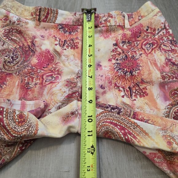 Chico's Multicolor Paisley Print Chinos - Picture 7 of 10